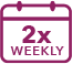 2x weekly