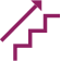Set of stairs with arrow pointing up