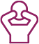 Human with nausea icon